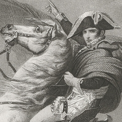 Estampe Napoléon Bonaparte, Premier consul, passe les Alpes, en mai 1800 - Jacques-Louis David