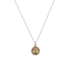 Bee Necklace - Pink