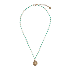 Collier Abeille - Vert d'eau