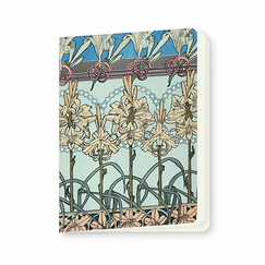 Notebook Mucha - Blue Ornamental Patterns