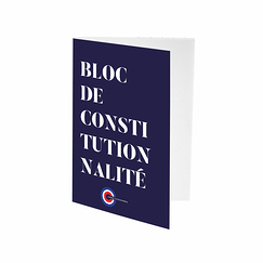 Bloc-notes A5 - Bloc de constitutionnalité - Conseil constitutionnel