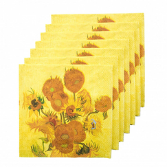 Set de 20 serviettes en papier Vincent van Gogh - Les tournesols - Van Gogh Museum Amsterdam®