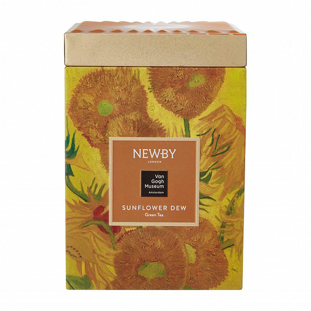 Newby® Green tea in tin Vincent van Gogh - Sunflowers - Van Gogh Museum Amsterdam®