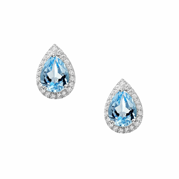Boucles D Oreilles Topaze Bleue H Azeem Boutiques De Musees