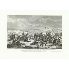 Engraving Bataille d'Eylau (9 février 1807) - Louis Francois Lejeune