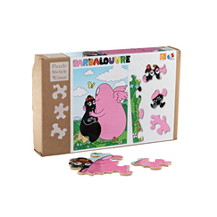 Puzzle 24 pieces BarbaLouvre - Barbapapa and Barbamama