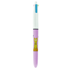 BarbaLouvre - Stylo 4 couleurs BIC Barbidou