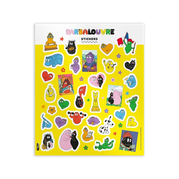BarbaLouvre - 30 Stickers Barbapapa