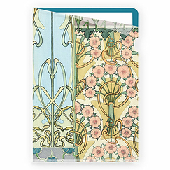 Clear File Mucha - Blue Decorative Patterns Pl.30