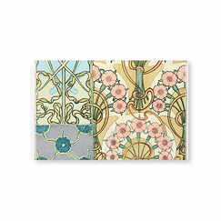 Documents Holder Mucha - Blue Decorative Patterns