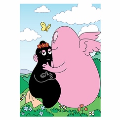 BarbaLouvre - Affiche Barbapapa et Barbamama