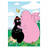 Poster Barbapapa and Barbamama - BarbaLouvre