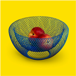 Coupe à fruits en métal - Bleu - MoMA