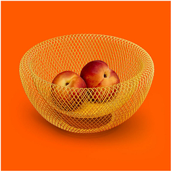Coupe à fruits en métal - Jaune - MoMA