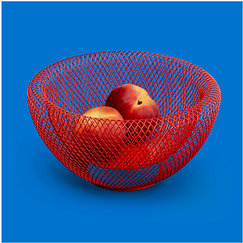 Wire Mesh Bowl - Red - MoMA