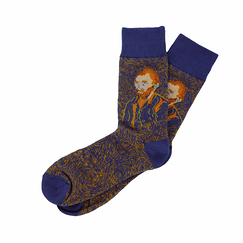 Chaussettes Vincent van Gogh - Autoportrait bleu41/46 - Musée d'Orsay