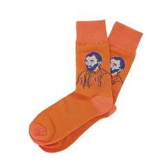 Chaussettes Vincent van Gogh - Autoportrait Orange 41/46 - Musée d'Orsay