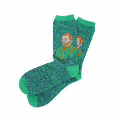 Chaussettes Vincent van Gogh - Autoportrait Vert 36/41 - Musée d'Orsay