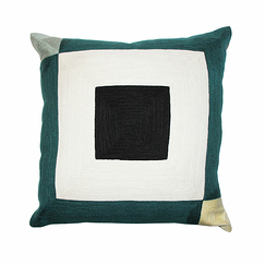 Infinity Cushion Blue Sarah 17 x 17 in - Maison Sarah Lavoine