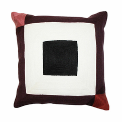 Infinity Cushion Aubergine - Maison Sarah Lavoine