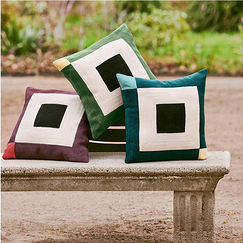 Infinity Cushion Aubergine - Maison Sarah Lavoine
