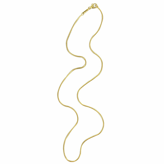 Chaîne Serpentine Plaqué or 50 cm