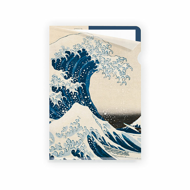 Sous-chemise A4 Katsushika Hokusai - La vague