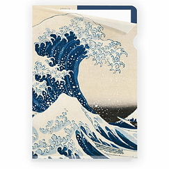 Sous-chemise A4 Katsushika Hokusai - La vague