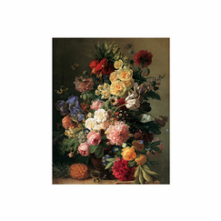 Reproduction Jan van Dael - Fleurs et fruits - 24 x 30 cm