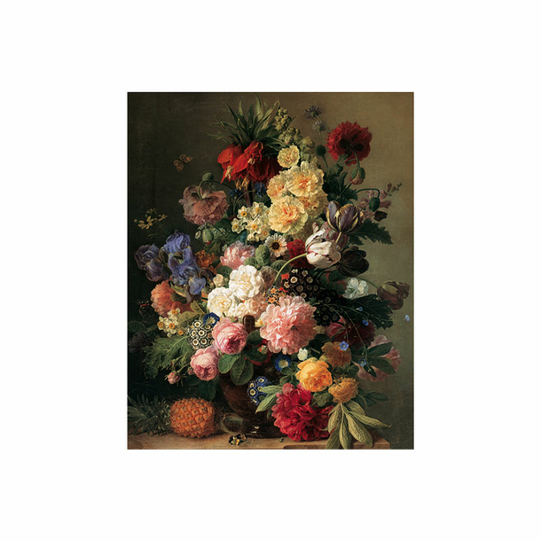 Reproduction Jan van Dael - Fleurs et fruits - 24 x 30 cm