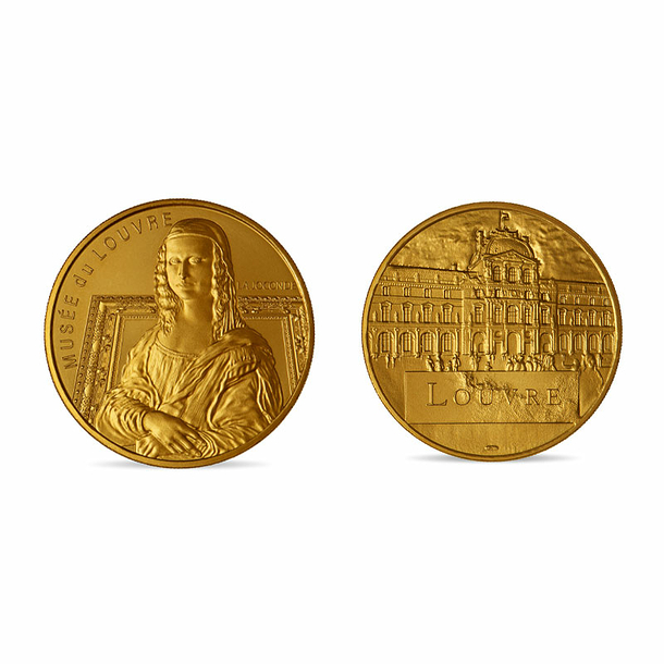 Souvenir Medal Musée du Louvre - Monna Lisa - Monnaie de Paris