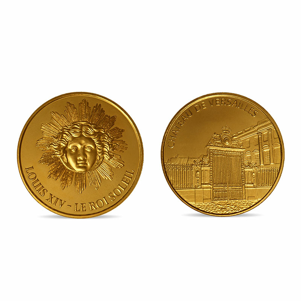 Souvenir Medal Château de Versailles - Louis XIV The Sun King - Monnaie de Paris