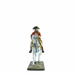 Figurine Napoléon à cheval en habit rouge - Les Drapeaux de France