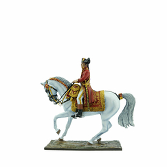 Figurine Napoléon à cheval en habit rouge - Les Drapeaux de France