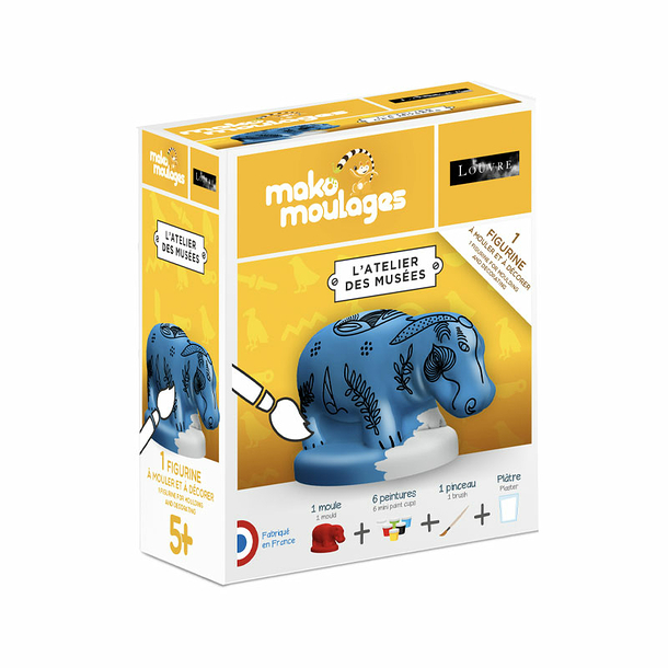 Figurine for moulding and decorating Hippopotamus - Mako Moulages