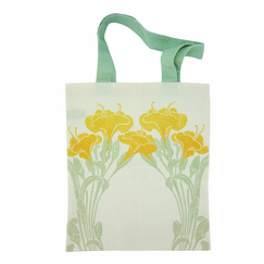 Sac tote bag Émile Bernaux - Décor floral Art nouveau