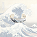 Bangle bracelet Hokusai - The great wave