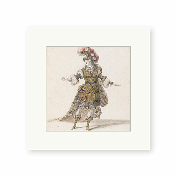 Reproduction Jean Berain - Costume for the title role in the opera "Theseus"