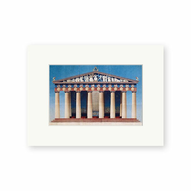 Reproduction Benoît Loviot - Restored main facade of the Parthenon