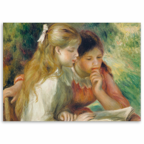 Poster Pierre-Auguste Renoir - The reading - 50 x 70 cm