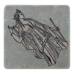 Coaster - Bacchante with flute