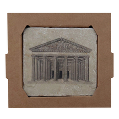 Dessous de verre architecture - Temple Romain