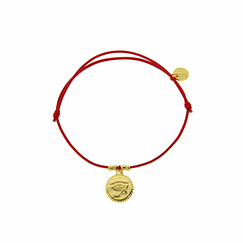 Bracelet élastique avec charm Égyptien - Œil - Rouge