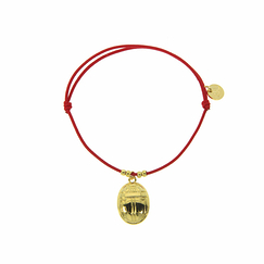 Egyptian Charm Bracelet - Scarab - Red