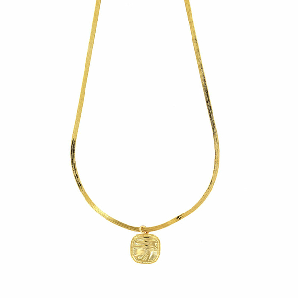 Egyptian Pendant Necklace - Eye - Mirror chain 45 cm