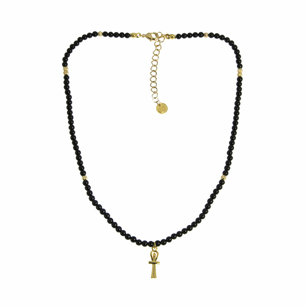 Necklace Life Cross - Onyx