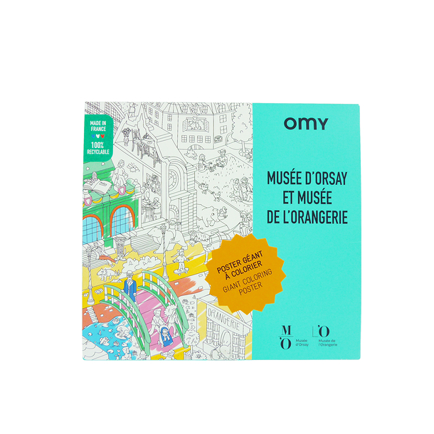Giant coloring poster Orsay and Orangerie Museums - OMY
