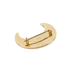 Gold Crescent Brooch