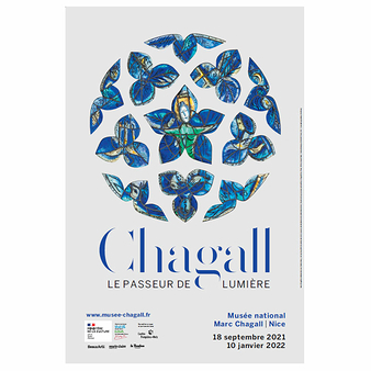 Affiche de l'exposition - Chagall, le passeur de lumière - 40 x 60 cm