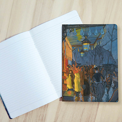 Cahier Louis Anquetin - Place de Clichy le soir, 1887